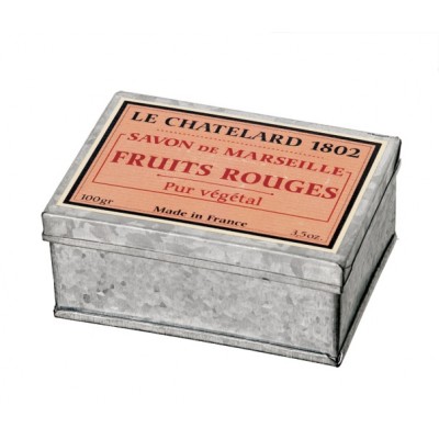 Red Fruits -  Soap in a Metal Box